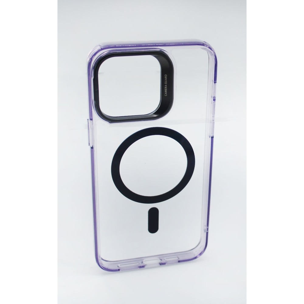ESR iPhone 14 Pro Max Case HaloLock MagSafe Stash Stand Clear Purple Classic